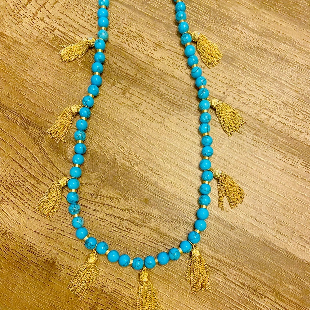 Kendra Scott Gold/Turquoise Necklace